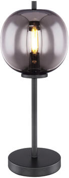 Globo Industrial LED Rauchglas Nachttischlampe, Innen Kugelleuchte für die Fensterbank