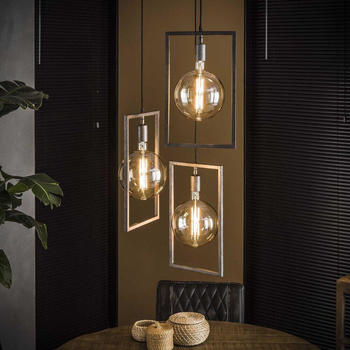 famlights Pendelleuchte Nilas in Silber aus Metall 3xE27 [Gebraucht - Sehr gut] silber