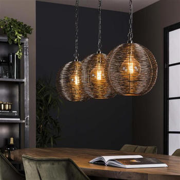 famlights Pendelleuchte Annabella in Nickel E27 3-flammig silber famlights Pendelleuchte Annabella in Nickel E27 3-flammig silber