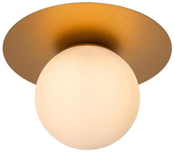 Lucide Deckenleuchte Tricia in Gold-matt und Beige E27 gold / messing