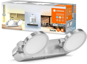 LEDVANCE Smart+ WLAN LED Human Centric Lighting - Technologie Spiegelleuchte Bathroom in Silber 2x 7W 1040lm IP44 silber