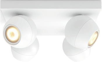 Philips Hue White Ambiance Buckram 4er-Spot GU10 4x350lm weiß (929003048201)