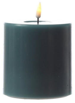 Deluxe Homeart Mia mit 3D-Flamme 10 x 10 cm jadegr&uuml;n