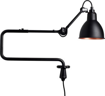 DCW éditions N°303 Wandleuchte schwarz, glockenförmig, max 11 Watt, Metall 49x72x14 cm schwarz/kupfer (303 BL-BL-COP.) (311)
