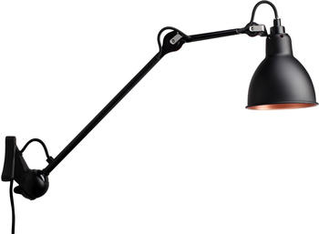 DCW éditions N°222 Wandleuchte schwarz schwarz, glockenförmig, max 11 Watt, Metall 14x59x14 cm schwarz/kupfer (222 BL-BL-COP.) (911)