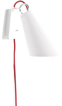 Domus Pit Wandleuchte mit Stecker weiß, glockenförmig, max. 50 Watt, Metall 15x22x15 cm (5864.5876) (205)