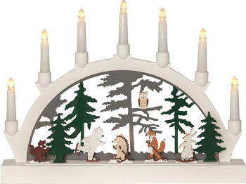 Star Trading LED Tischleuchte Forest Friends Eislaufen in Mehrfarbig 10x 0,03W multicolor