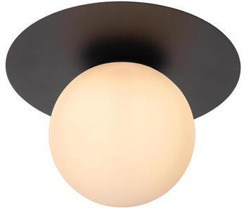 Lucide Deckenleuchte Tricia in Schwarz und Beige E27 schwarz