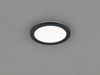 REALITY Leuchten LED Deckenleuchte "Camillus" LED-Board 1 Stk. Warmwei&szlig; matt schwarz