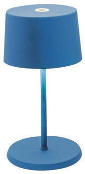 Zafferano LED Akku Tischleuchte Olivia Mini in Blau 2,2W 150lm IP65 blau