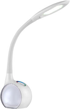 Globo Flexible LED Schreibtischlampe mit Touchdimmer + Farbwechsel, Leselampe Büro