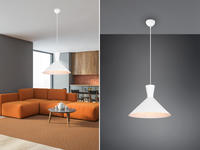 REALITY Leuchten Pendelleuchte "Enzo" E27 1 Stk. warmwei&szlig; - kaltwei&szlig; H&auml;ngelampe
