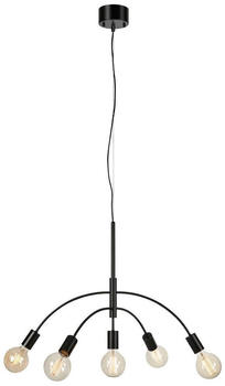 Markslöjd Lighting 108286 - Hängeleuchte CYGNUS 5xE27/40W/230V schwarz