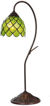 LumiLamp Tiffany Tischlampe Ø 28x60 cm Grün