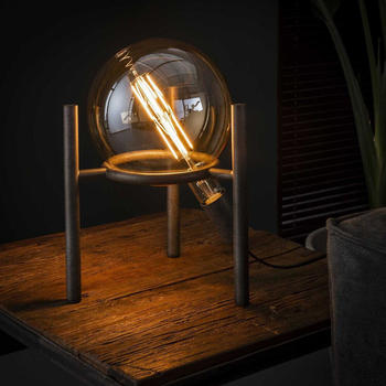 famlights Tischleuchte Alisa in Silber aus Metall E27 [Gebraucht - Wie Neu] silber