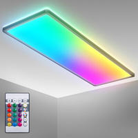 B.K.Licht LED Deckenleuchte "BK PL1555 RGBW Deckenlampe, LED Panel, mit...