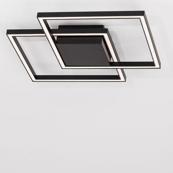 Nova Luce LED Deckenleuchten Bilbao in Schwarz 25W 1600lm schwarz