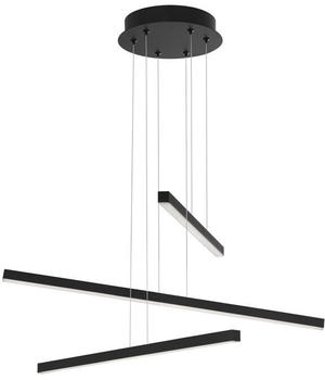 Nova Luce LED Pendelleuchte Lior in Schwarz-satiniert 3x13,3W 2890lm schwarz