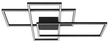 Nova Luce LED Deckenleuchten Bilbao in Schwarz 55W 3550lm schwarz