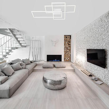 Nova Luce LED Deckenleuchten Bilbao in Weiß 55W 3550lm weiß