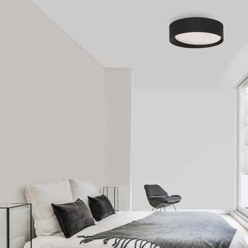 Nova Luce LED Deckenleuchte Oby in Schwarz 30W 2238lm schwarz