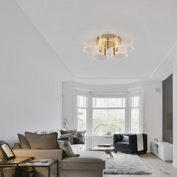 Nova Luce LED Deckenleuchte Gatlin in Gold 5x 5,6W 1300lm gold / messing