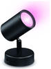 WIZ Smarter 1-flammiger RGB LED Wandstrahler Imageo in Schwarz WLAN/Wi-Fi Tunable