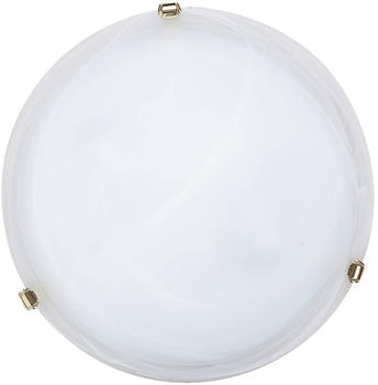 Rabalux Wand-/Deckenleuchte Alabastro aus Metall Glas Reisstein Glas/ gold Kralle Ø40cm