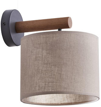 famlights Wandleuchte Jana in Beige und Schwarz E27 beige / creme famlights Wandleuchte Jana in Beige und Schwarz E27 beige / creme