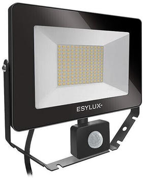 Esylux EL10810770 LED Strahler AFL BASIC LED 50W, 5000lm, 4000K, IP65, mit Bewegungsmelder, schwarz