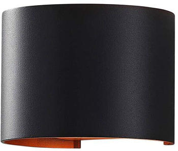 Arcchio LED-Wandleuchte Zuzana schwarz/gold