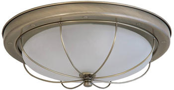 Rabalux Deckenleuchte Sudan aus Metall Glas bronzefarben Ø36cm