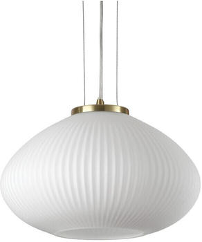 IDEAL LUX PLISSE Einzelpendel Ø 350 mm E14 höhenverstellbar Messing sat'