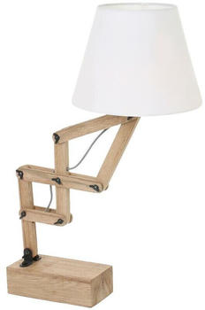 Steinhauer Tischleuchte Mexlite Dion 2425BE Buche