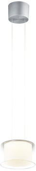 Bankamp Grand 2226 flex LED-Pendelleuchte 1-flammig-Aluminium eloxiert-Kristallglas klar-mit dim2warm (2200K - 2700K)