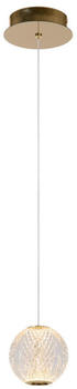 Lucide LED Pendelleuchte Cintra in Transparent und Messing 5,7W 295lm transparent