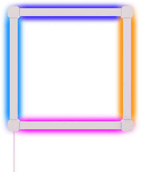 Nanoleaf Nanoleaf LED Panel Starter-Set RGBW Lines Squared in Weiß 4x 2W 80lm weiß