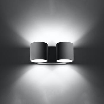 famlights Wandleuchte Oke in Grau G9 2-flammig grau famlights Wandleuchte Oke in Grau G9 2-flammig grau