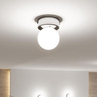 Paulmann Deckenleuchte "Selection Bathroom Gove IP44 max. 1x20W Satin, Glas/Metall"