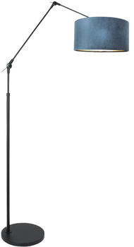 Steinhauer Stehleuchte Prestige Chic in Schwarz und Blau E27 400mm schwarz