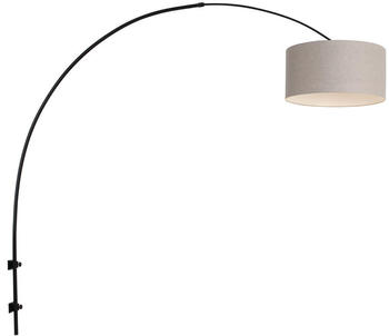 Steinhauer Wandleuchte Sparkled Light in Schwarz und Beige E27 schwarz