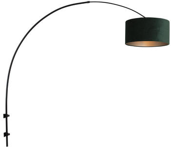 Steinhauer Wandleuchte Sparkled Light in Schwarz und Grün E27 schwarz
