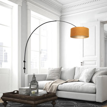 Steinhauer Wandleuchte Sparkled Light in Schwarz und Gold E27 schwarz