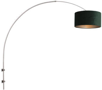 Steinhauer Wandleuchte Sparkled Light in Silber und Grün E27 silber