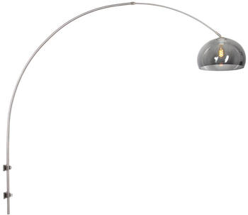 Steinhauer Wandleuchte Sparkled Light in Silber und Schwarz-transparent E27 380mm rund silber