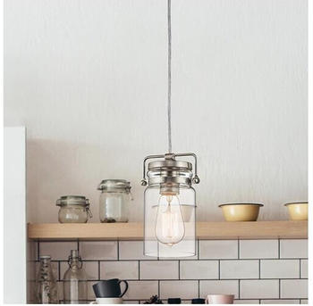 Elstead Lighting KL-BRINLEY-MP-NI Hängeleuchte BRINLEY 1xE27/60W/230V matt chrom