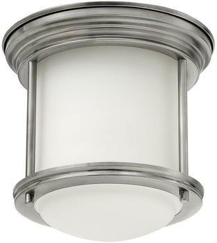 Elstead Lighting Hadrian Deckenleuchte E27 Antikes Nickel Weiß IP44
