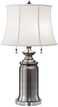 Elstead Lighting Stateroom Tischleuchte E27 2-fach Antikes Nickel