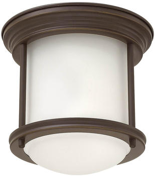 Elstead Lighting Hadrian Deckenleuchte E27 Ölgeriebene Bronze Weiß IP44