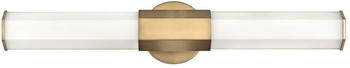 Elstead Lighting Facet LED Wandleuchte 2-fach Heritage Messing Opal geätzt IP44